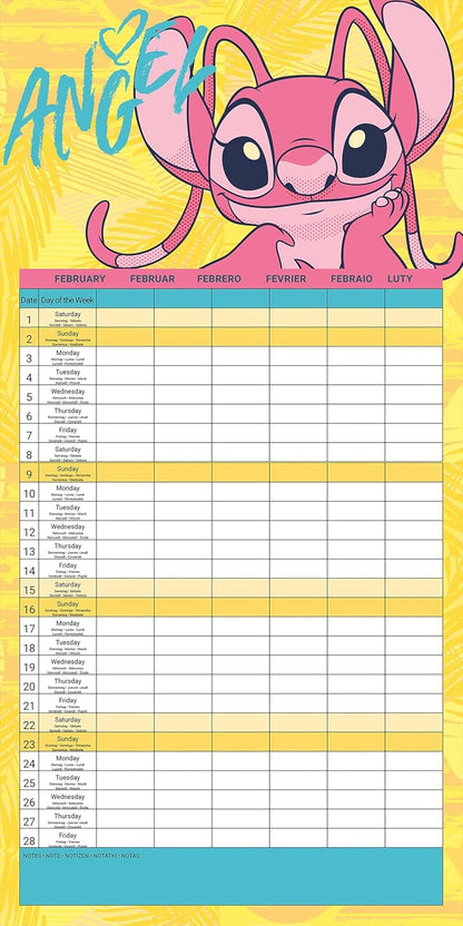 Lilo & Stitch 2025 Family Planner Calendar