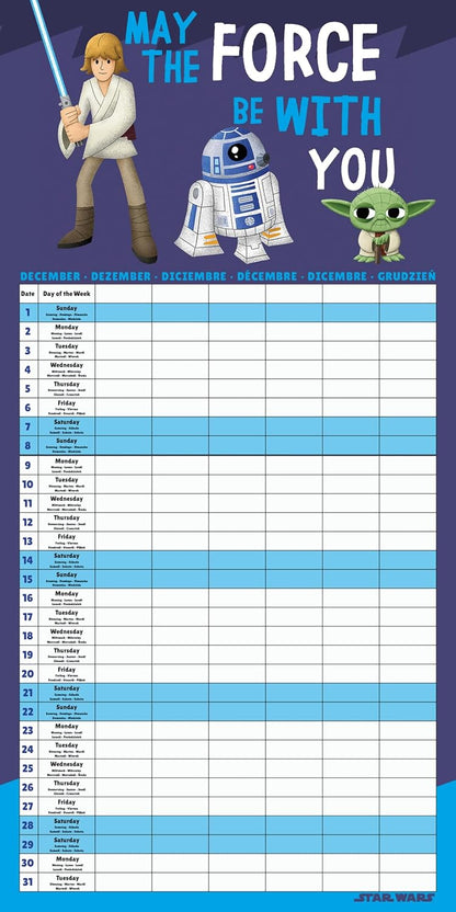 Star Wars (Force) 2025 Family Planner Calendar