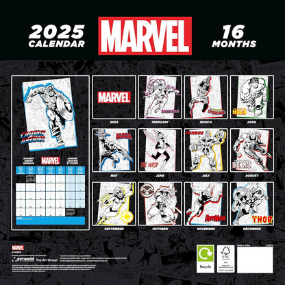 Marvel 2025  Square Calendar