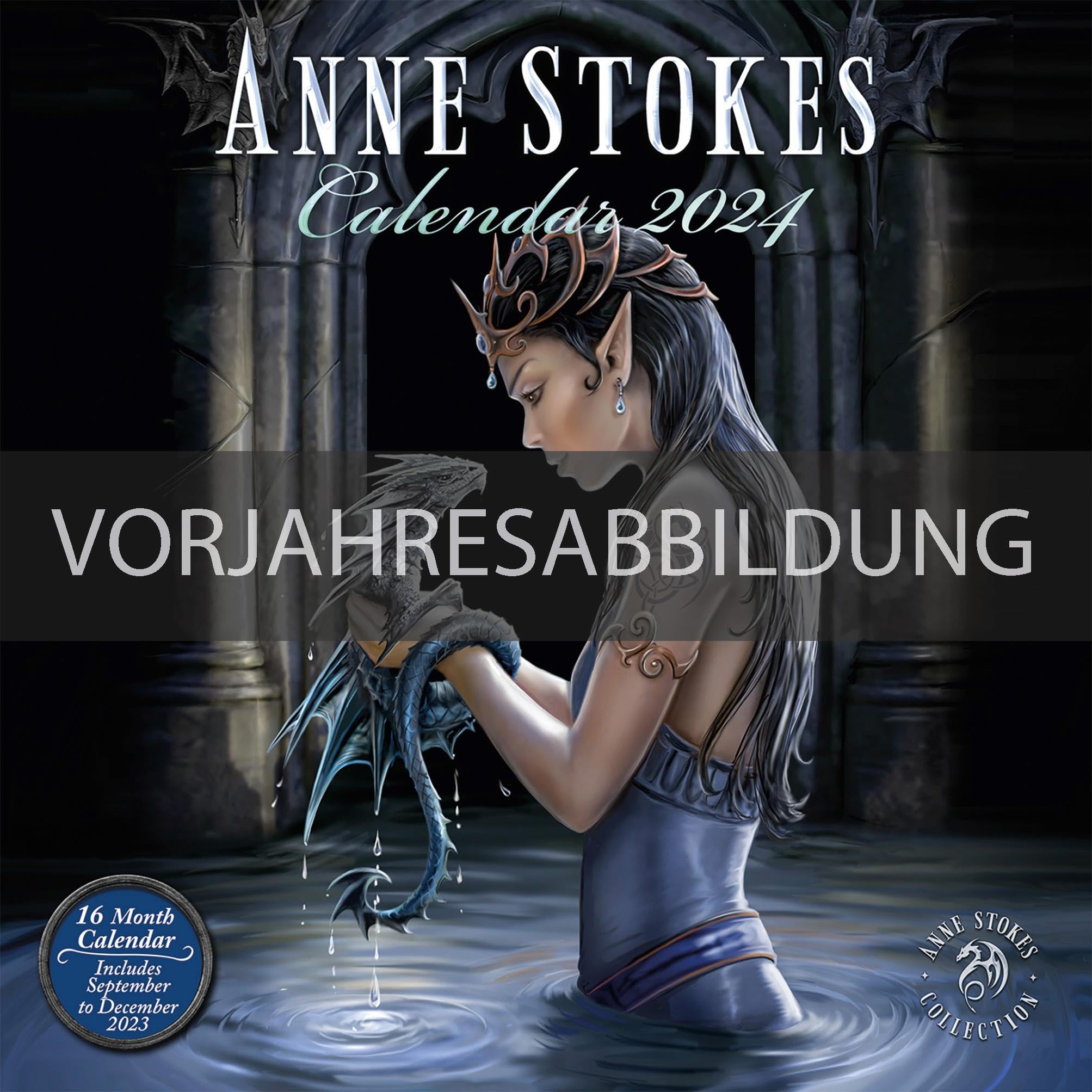 Anne Stokes 2025  Square Calendar