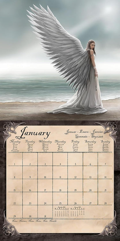 Anne Stokes 2025  Square Calendar