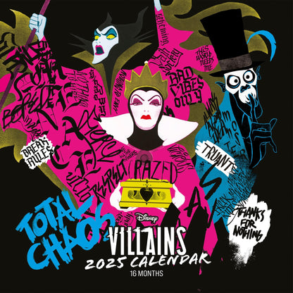 Disney Villains (Deviant Distortion) 2025 Square Calendar