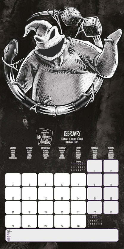 The Nightmare Before Christmas 2025 Square Calendar