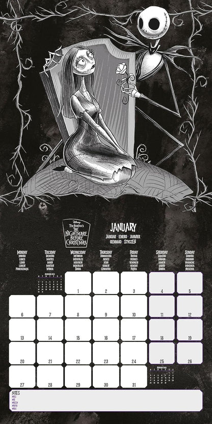 The Nightmare Before Christmas 2025 Square Calendar