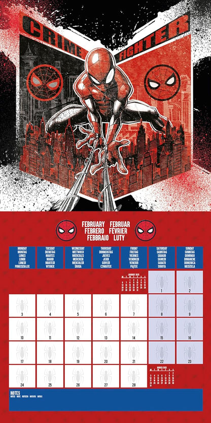 Spider-Man 2025 Square Calendar