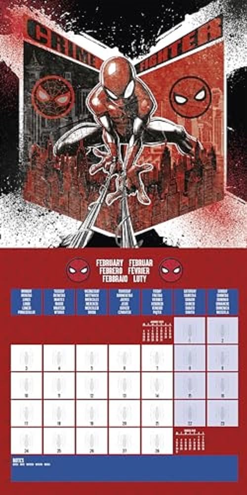 Spider-Man 2025 Square Calendar