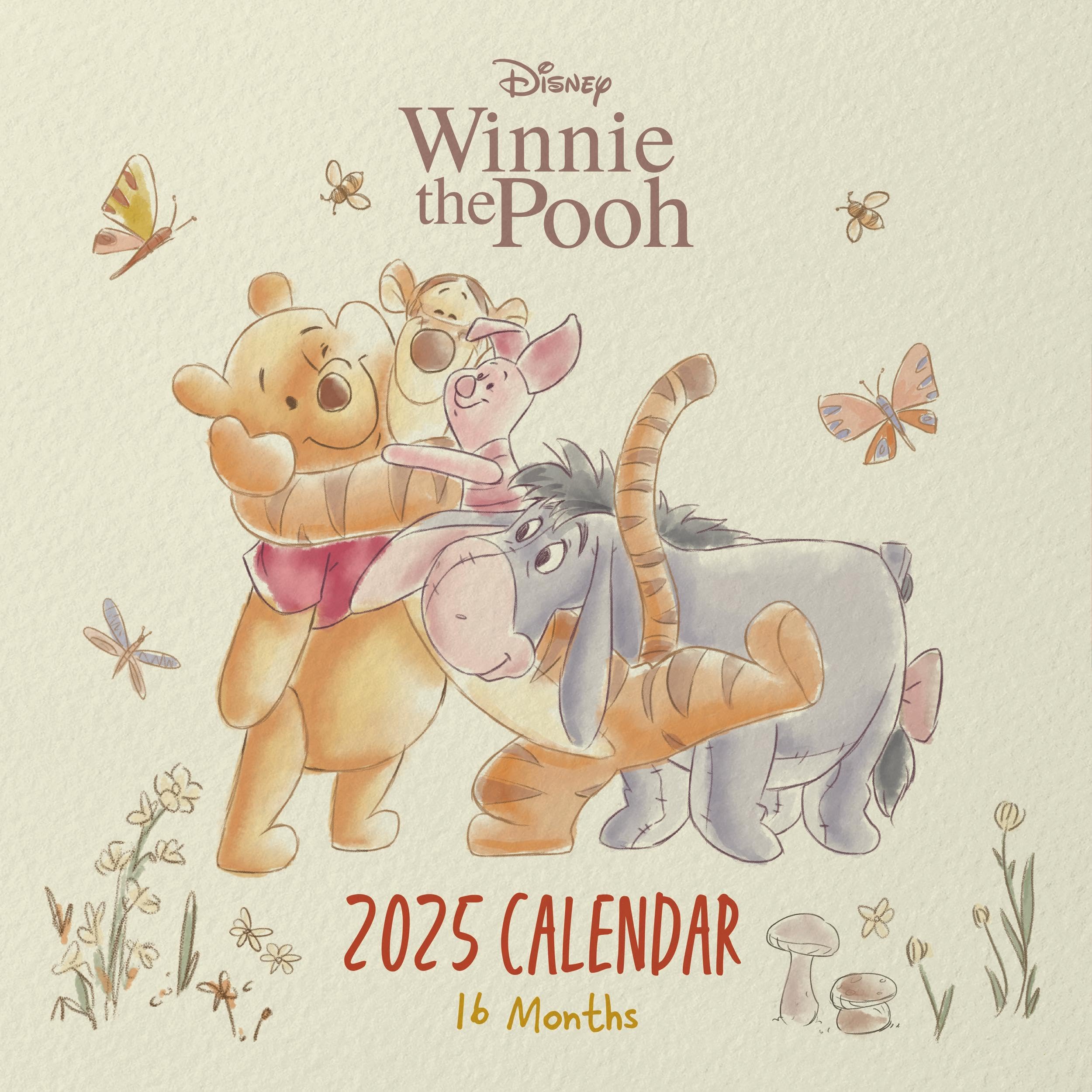 Winnie the Pooh (Crafting New Beginnings) 2025 Square Calendar