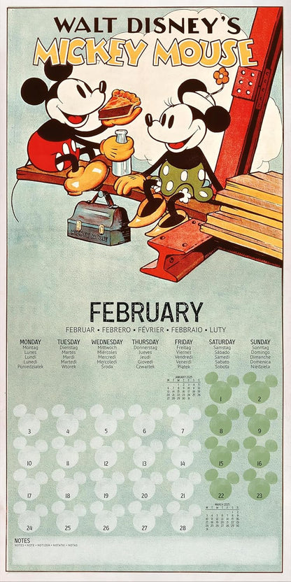 Mickey & Minnie Mouse (Memories) 2025 Square Calendar