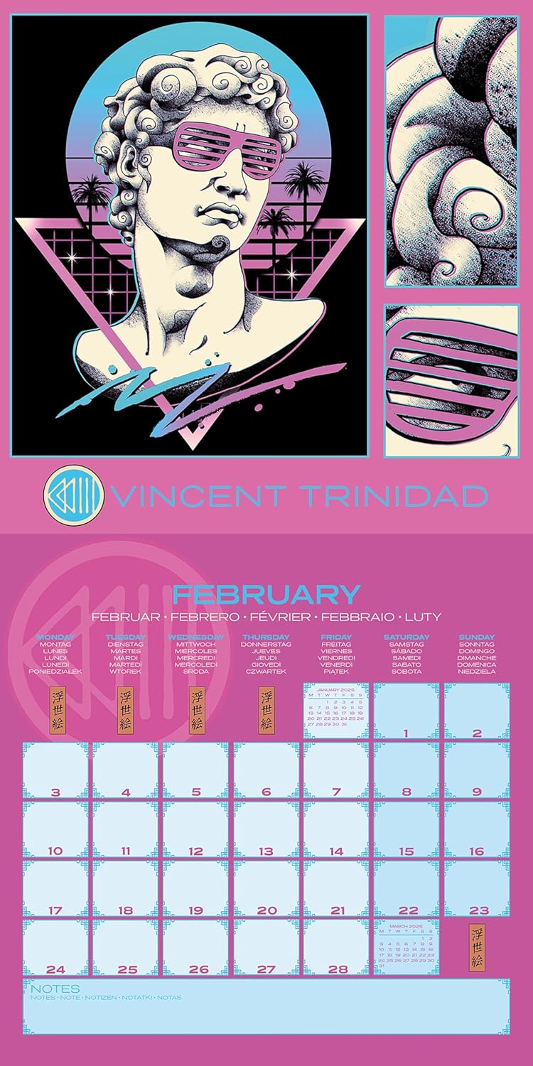 Vincent Trinidad 2025 Square Calendar
