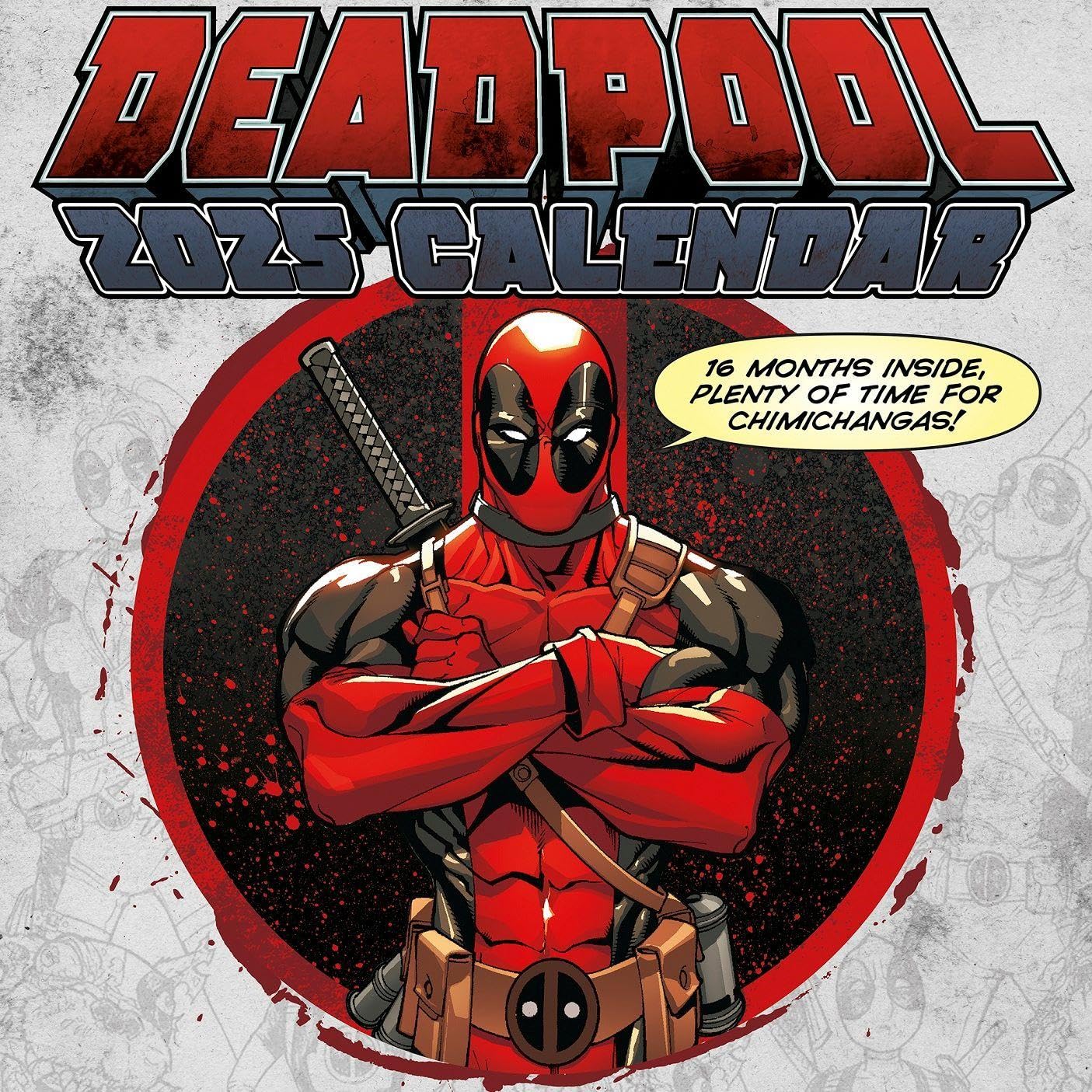 Deadpool 2025 Square Calendar