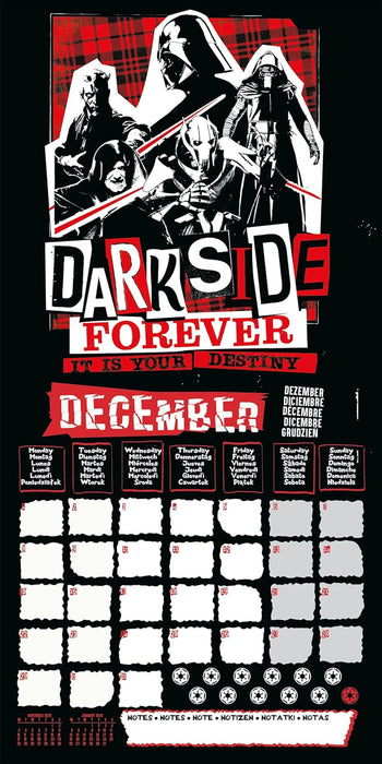 Star Wars (Villains) 2025 Square Calendar