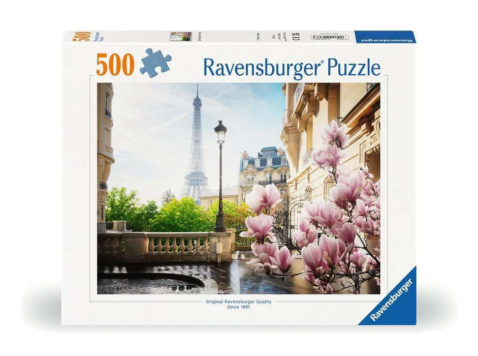 Ravensburger Puzzle 12000366 - Frühling in Paris - 500 Teile Puzzle für Erwachsene und Kinder ab 12 Jahren, Stadt-Puzzle Paris