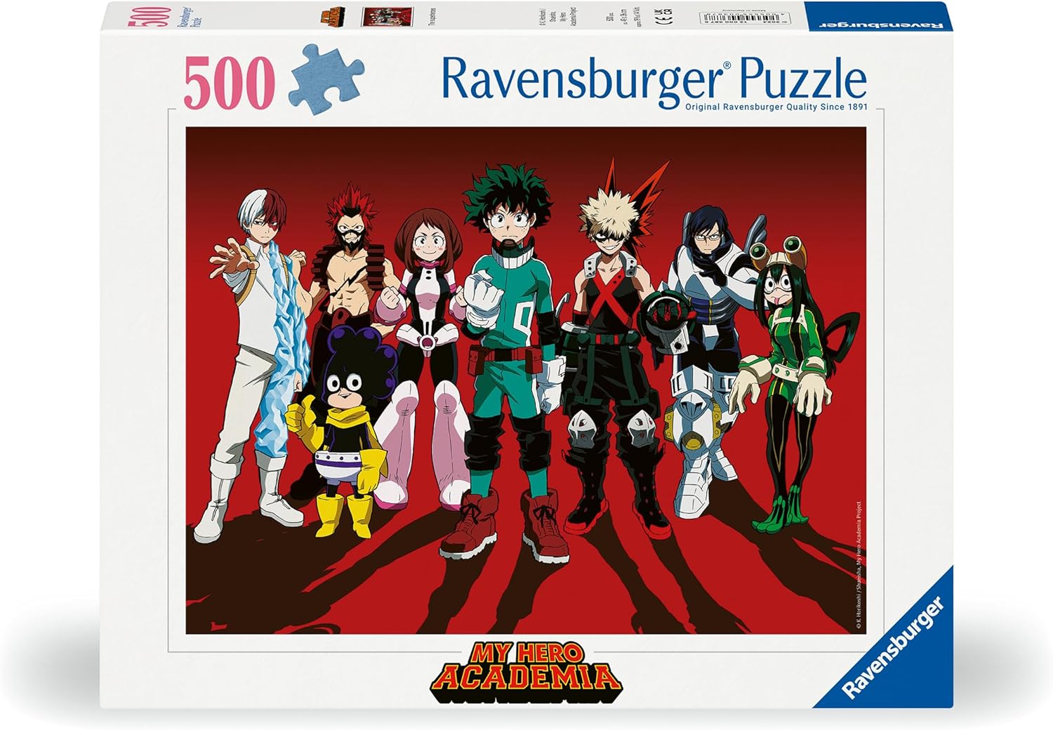 Ravensburger Puzzle 12000387 - Superhelden - 500 Teile My Hero Academia Puzzle für Erwachsene und Kinder ab 12 Jahren