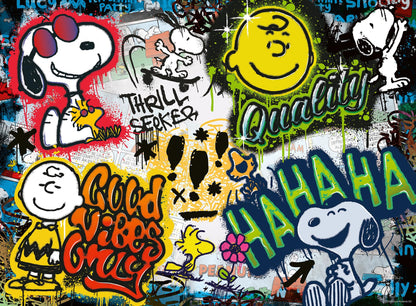 Ravensburger Puzzle 12000389 - Peanuts Graffiti - 500 Teile Puzzle für Erwachsene und Kinder ab 12 Jahren, Peanuts-Puzzle