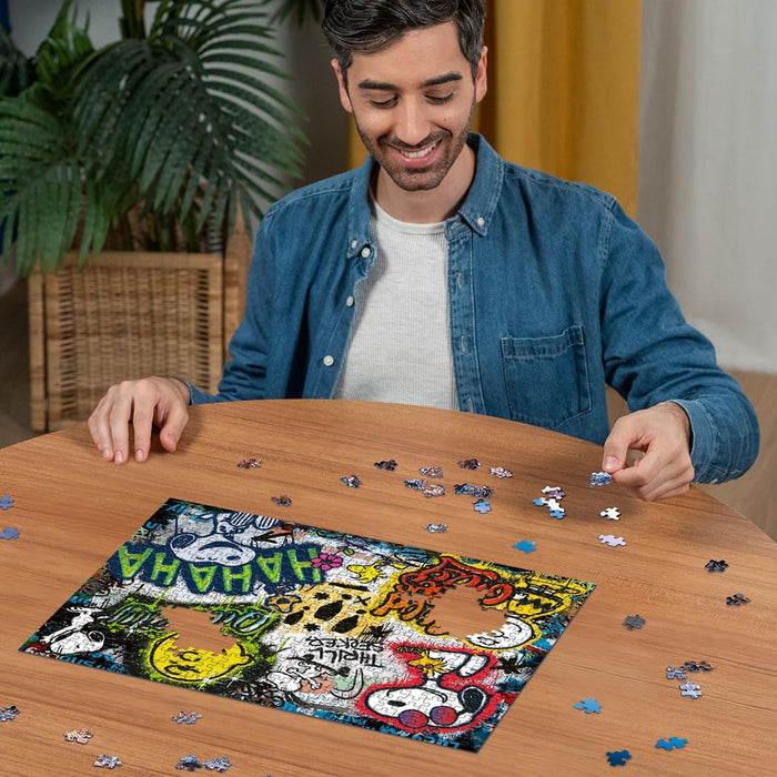 Ravensburger Puzzle 12000389 - Peanuts Graffiti - 500 Teile Puzzle für Erwachsene und Kinder ab 12 Jahren, Peanuts-Puzzle