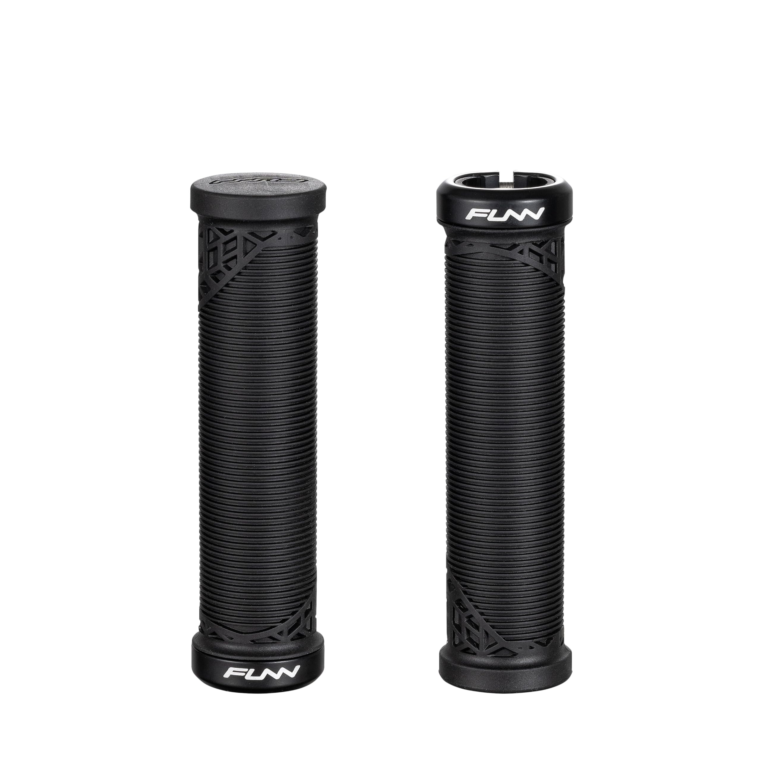 Funn Hilt JR Mountain Bike Handlebar Grips With Single Lock On Clamp, Bicycle Handlebar Locking Grips with 19 mm Inner Diameter, Short Bicycle Grips For Youth, Girls and Boys