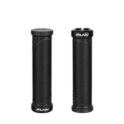 Funn Hilt JR Mountain Bike Handlebar Grips With Single Lock On Clamp, Bicycle Handlebar Locking Grips with 19 mm Inner Diameter, Short Bicycle Grips For Youth, Girls and Boys