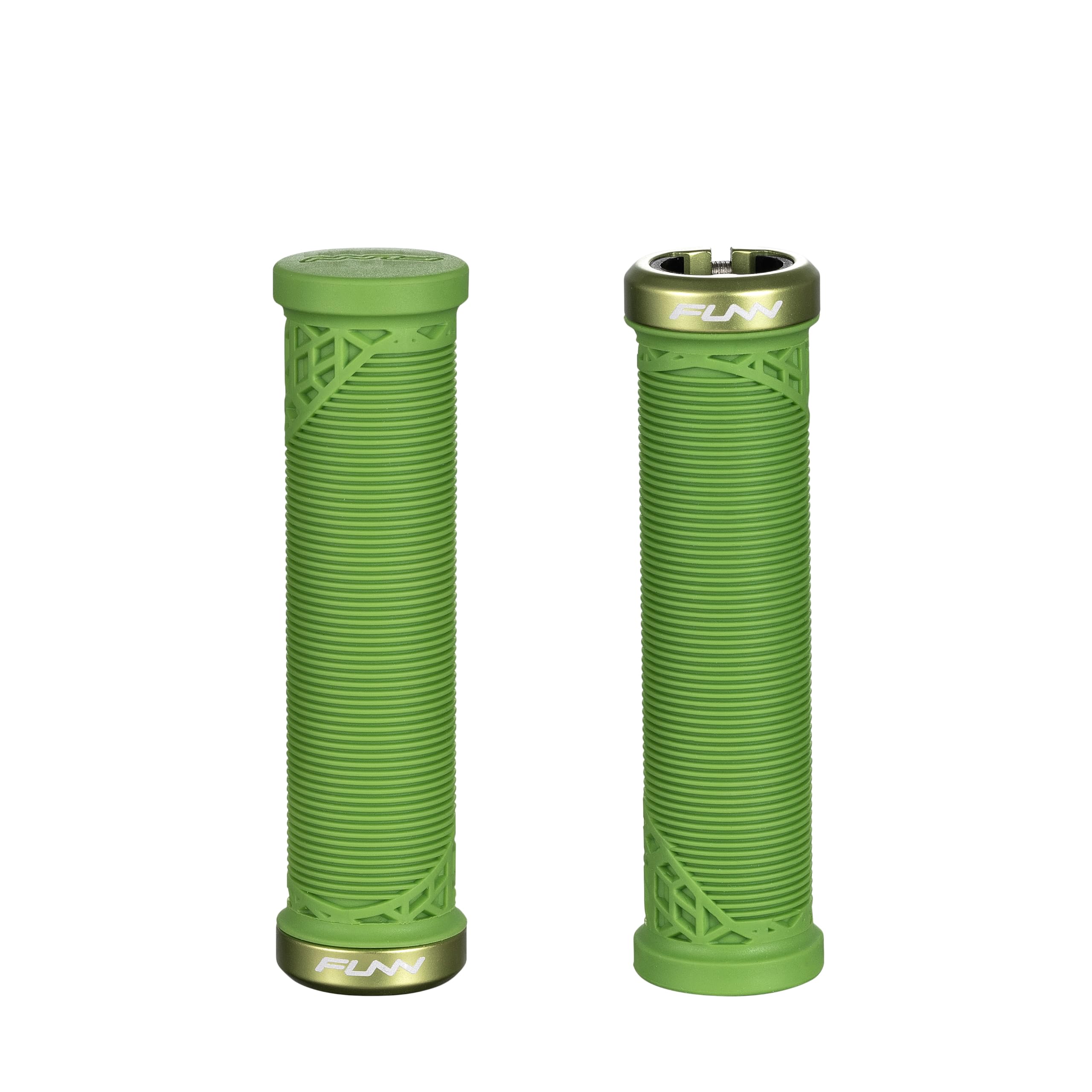 Funn Hilt JR Mountain Bike Handlebar Grips With Single Lock On Clamp, Bicycle Handlebar Locking Grips with 19 mm Inner Diameter, Short Bicycle Grips For Youth, Girls and Boys