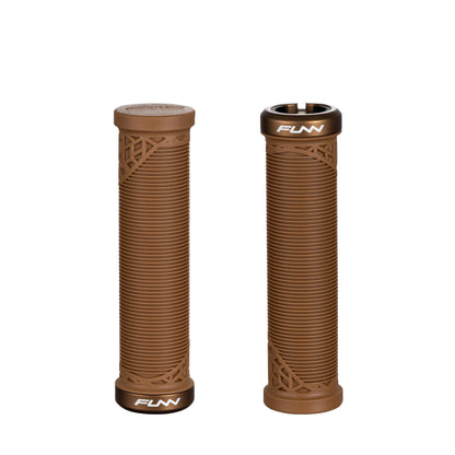 Funn Hilt JR Mountain Bike Handlebar Grips With Single Lock On Clamp, Bicycle Handlebar Locking Grips with 19 mm Inner Diameter, Short Bicycle Grips For Youth, Girls and Boys