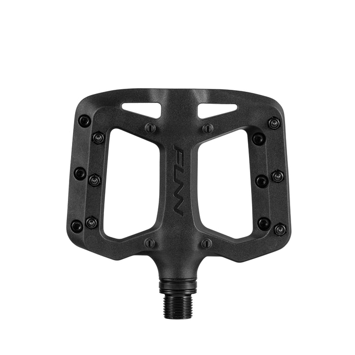 Funn Taipan S Glass Fiber Reinforced Thermoplastic Bike Pedals with 9/16-inch CrMo Axles and Shin-Friendly Pins for MTB/BMX/Urban/Gravel Riding