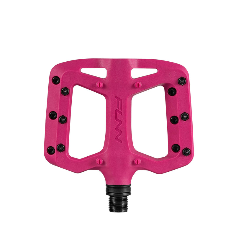 Funn Taipan S Glass Fiber Reinforced Thermoplastic Bike Pedals with 9/16-inch CrMo Axles and Shin-Friendly Pins for MTB/BMX/Urban/Gravel Riding