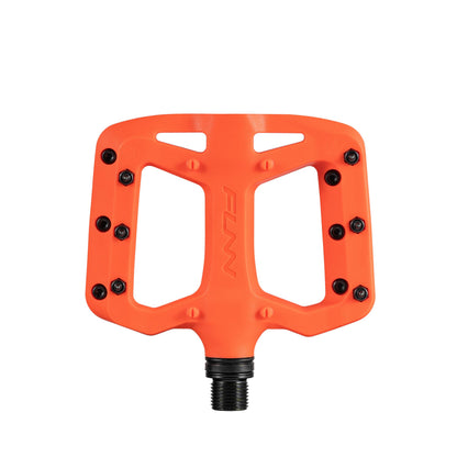 Funn Taipan S Glass Fiber Reinforced Thermoplastic Bike Pedals with 9/16-inch CrMo Axles and Shin-Friendly Pins for MTB/BMX/Urban/Gravel Riding