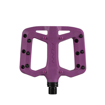 Funn Taipan S Glass Fiber Reinforced Thermoplastic Bike Pedals with 9/16-inch CrMo Axles and Shin-Friendly Pins for MTB/BMX/Urban/Gravel Riding