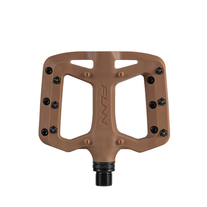 Funn Taipan S Glass Fiber Reinforced Thermoplastic Bike Pedals with 9/16-inch CrMo Axles and Shin-Friendly Pins for MTB/BMX/Urban/Gravel Riding