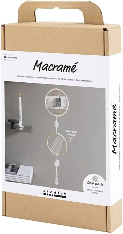 Creativ Bastelset Makramee, natur, grau, 1 Packung