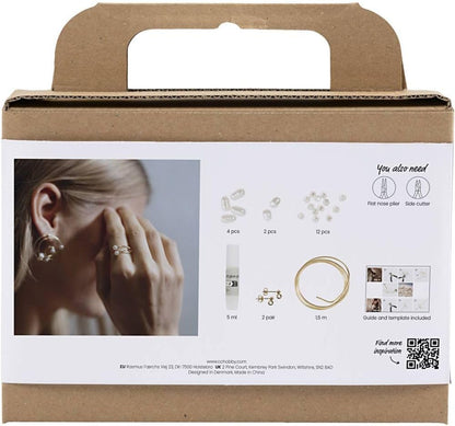 Mini Craft Kit Jewellery, Gold-Plated, 1 Pack, Mulricolour