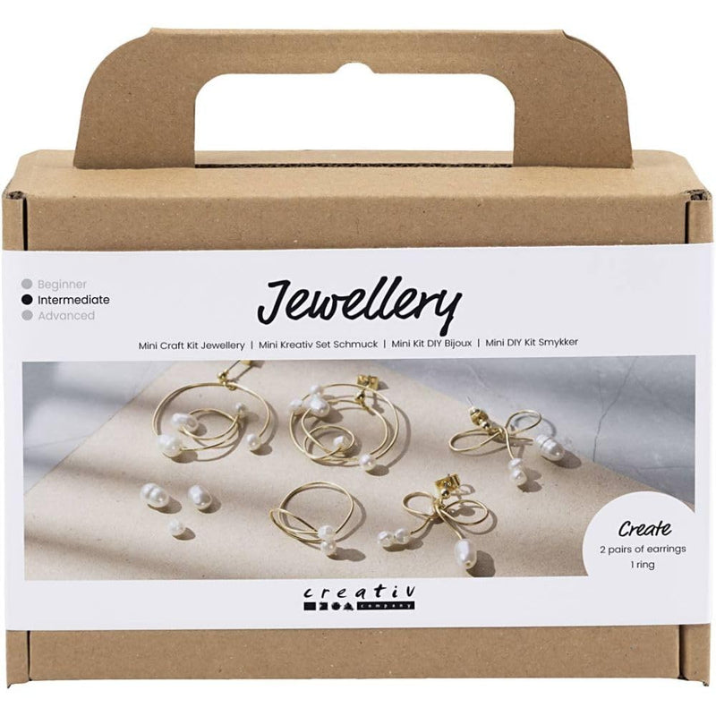 Mini Craft Kit Jewellery, Gold-Plated, 1 Pack, Mulricolour