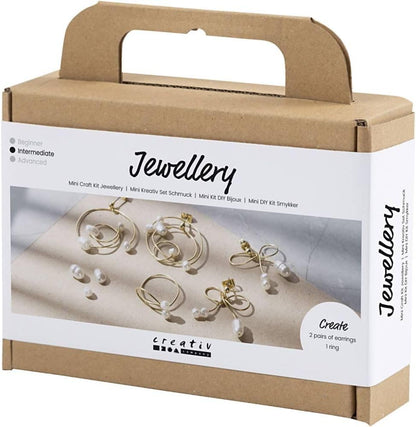 Mini Craft Kit Jewellery, Gold-Plated, 1 Pack, Mulricolour