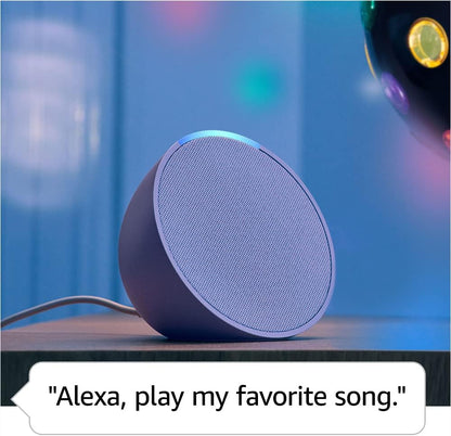 Amazon Echo Pop - Smart Speaker - Bluetooth, Wi-Fi - App-Controlled - Glacier White