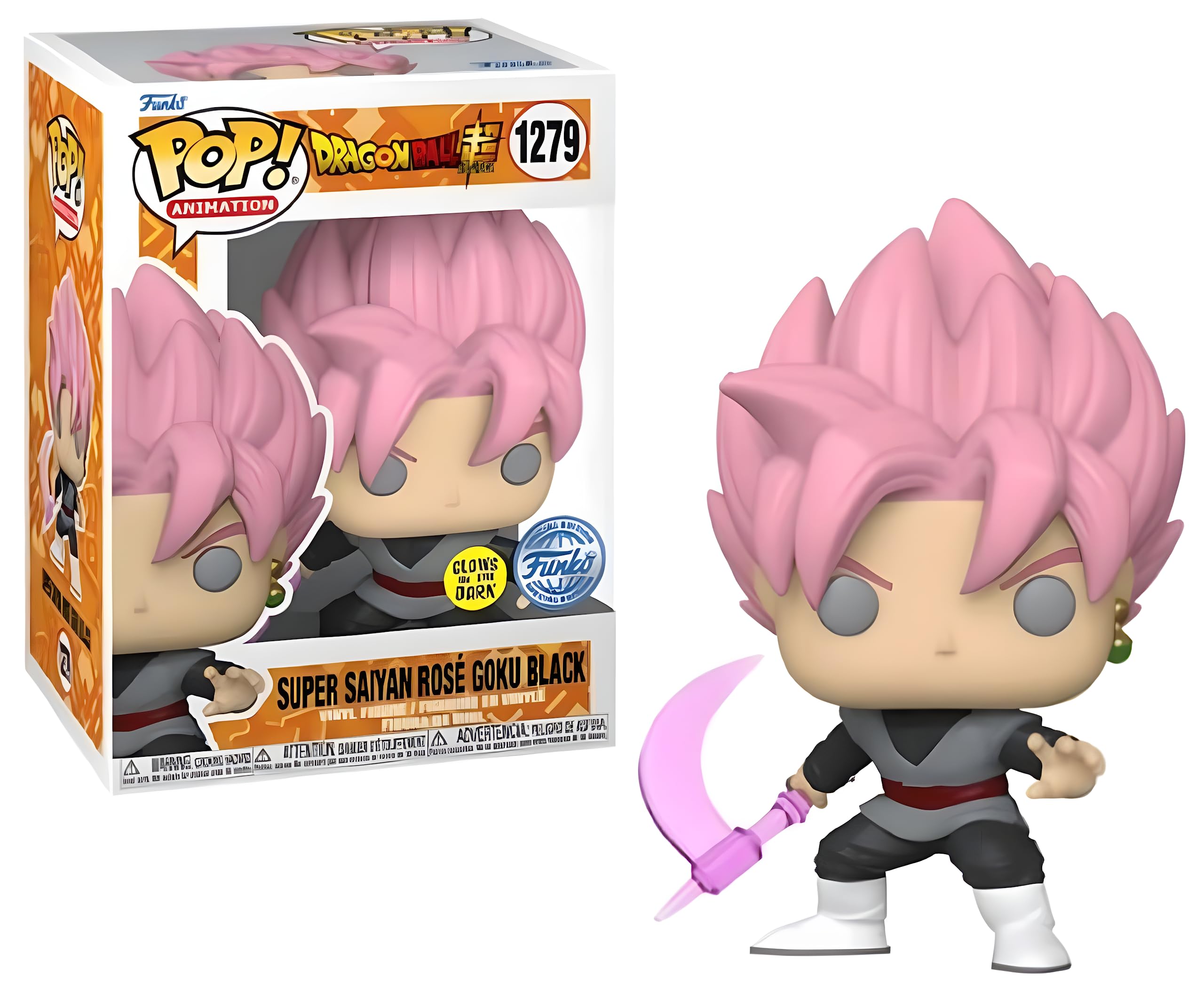 Dragon Ball Super 1279 - Super Saiyan Rose Goku Black Glow in The Dark Special Edition