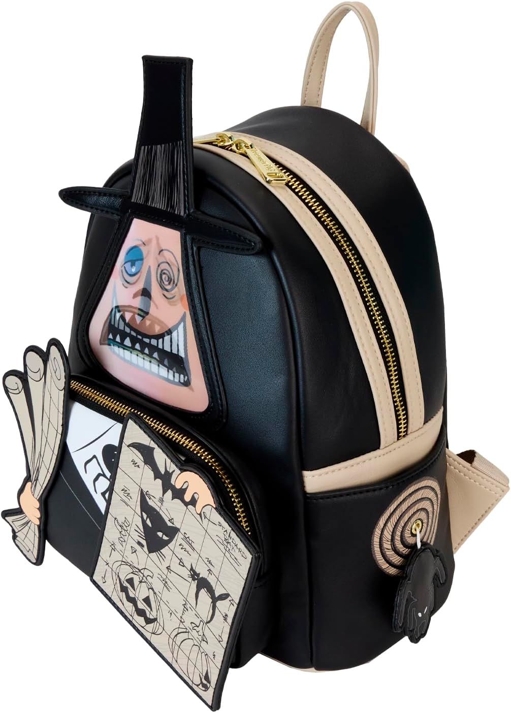 Loungefly Disney Nightmare Before Christmas Mayor with Plans Lenticular Mini Backpack, Multi, Mini