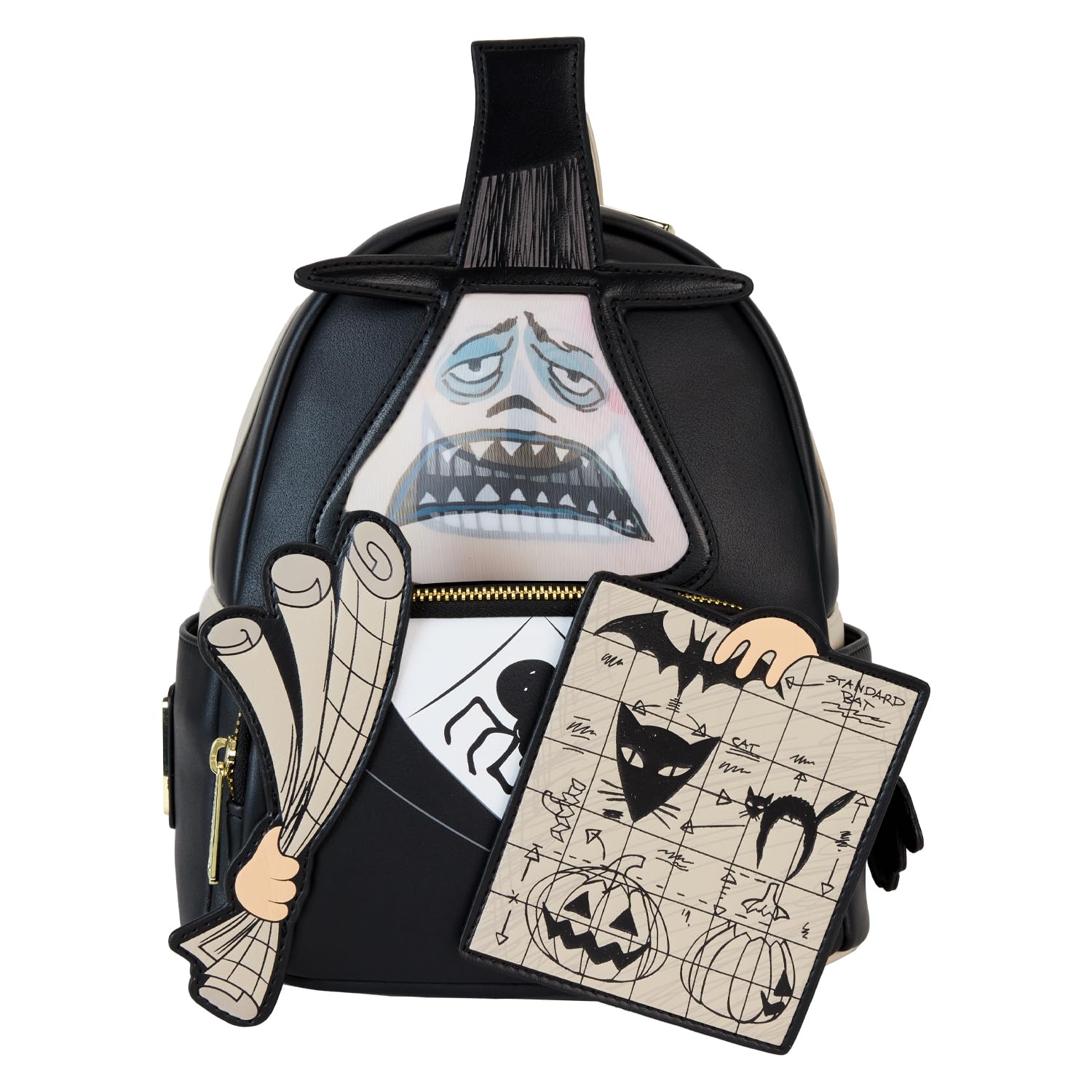 Loungefly Disney Nightmare Before Christmas Mayor with Plans Lenticular Mini Backpack, Multi, Mini