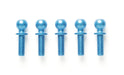 TAMIYA 300053907 - DB-01 Aluminium Ball Head, 5 x 8 mm, Pack of 5, Blue Anodised