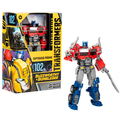 Hasbro Transformers: Rise of The Beasts Buzzworthy Bumblebee Studio Series 102BB Optimus Prime Figure 16 cm