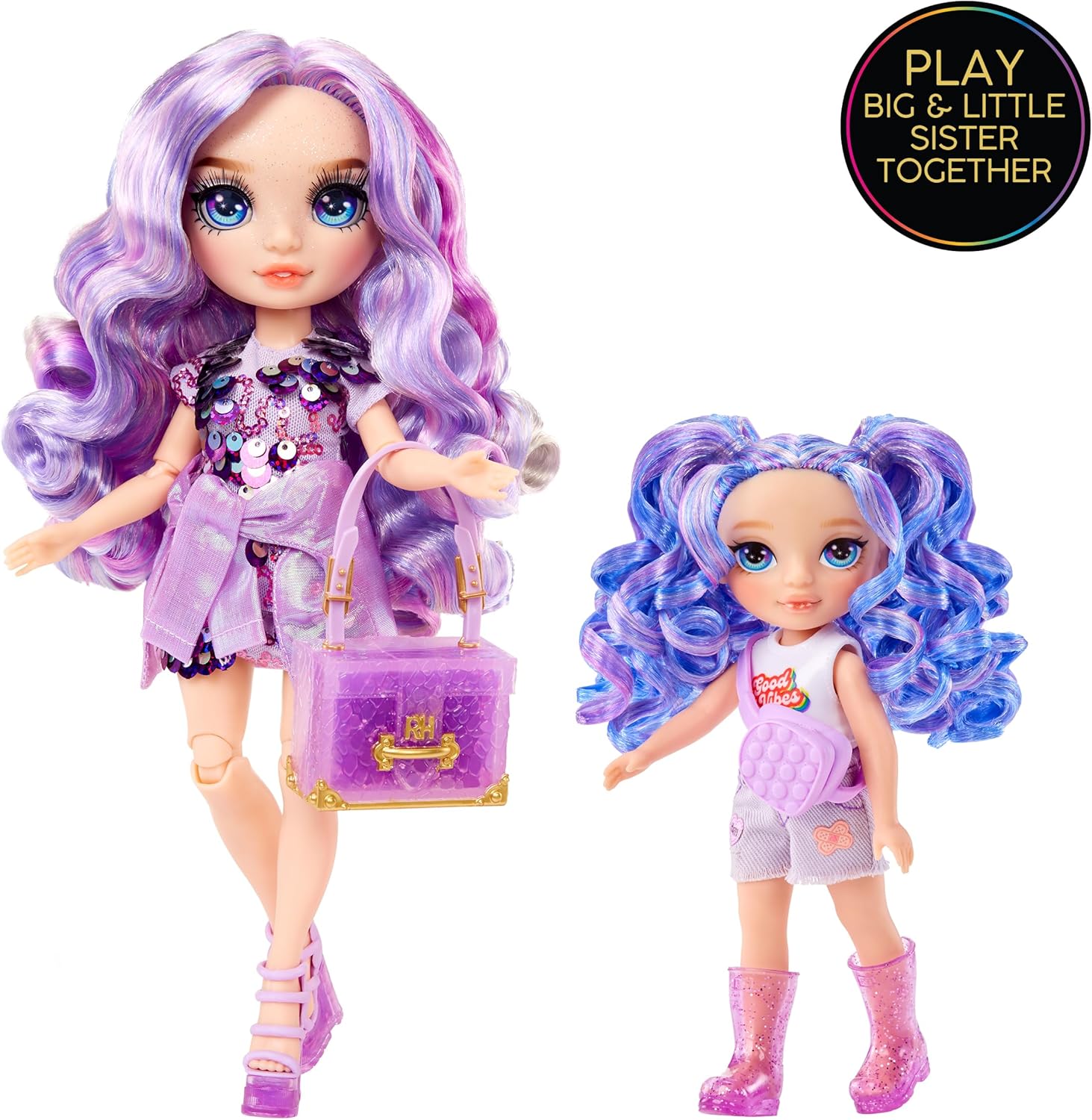 Rainbow High Littles - Poupée 15cm + animal de compagnie - Violet - Des 4ans