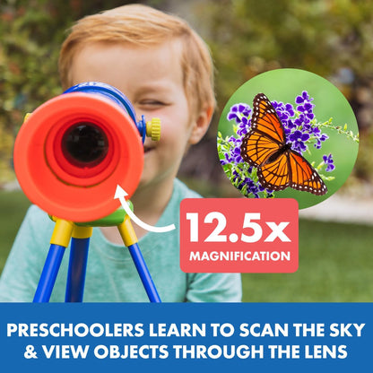 Learning Resources EI-5131 GeoSafari Jr. My First, STEM, Toy Telescope for Astronomy, Boys & Girls Ages 4, Multi