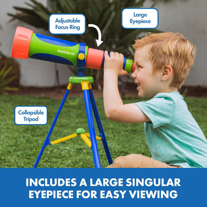 Learning Resources EI-5131 GeoSafari Jr. My First, STEM, Toy Telescope for Astronomy, Boys & Girls Ages 4, Multi