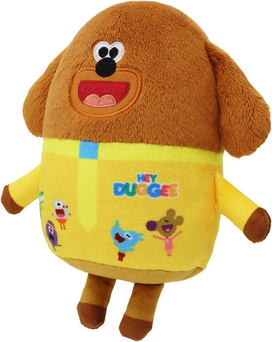 Hey Duggee Toy, Teddy Bear with all his Squirrel Club friends printed on.