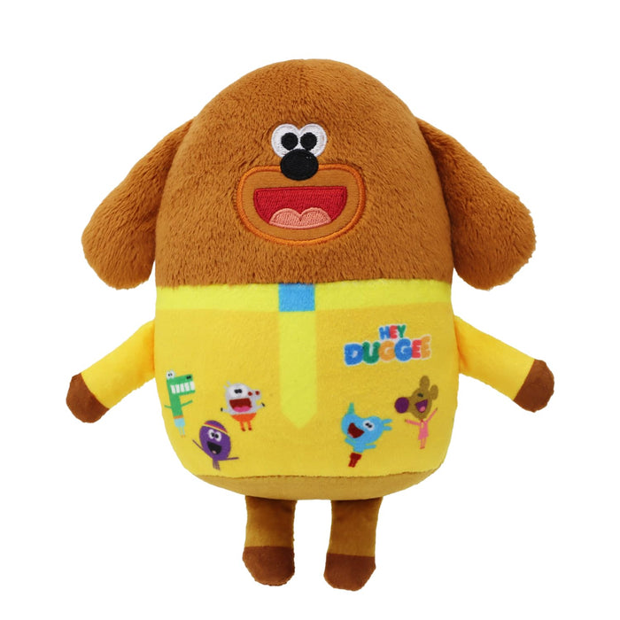 Hey Duggee Toy, Teddy Bear with all his Squirrel Club friends printed on.