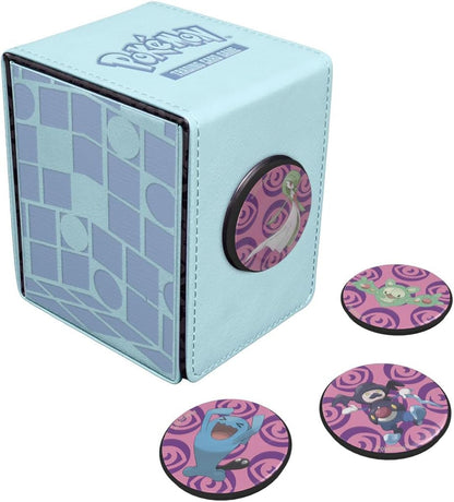 Ultra Pro - Gallery Series Trick Room Alcove 4-Click Deck Box for Pokémon, High-Capacity Secure Stylish Customizable Magnetic Closure Pokémon Deck Box