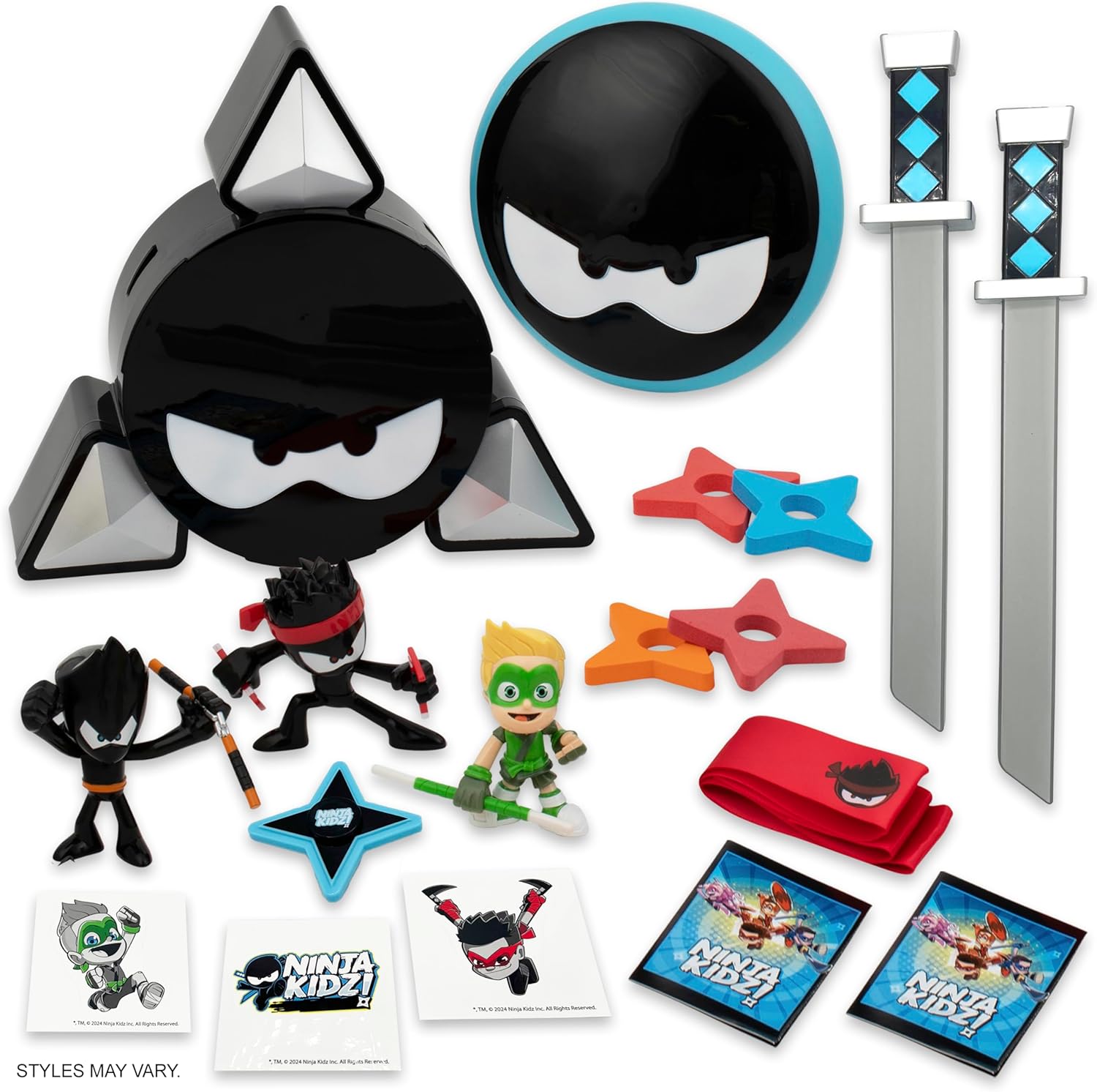 Ninja Kidz 4531 Mystery Warrior Pack with 18 Exciting Toys to Discover Inside, Officially Licensed Merch, Multicolour