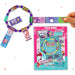 Sticki Rolls Sticki Bands, pulsera adhesiva portátil y compartible, 70 mini calcomanías, varios colores y estilos