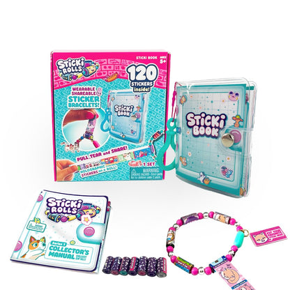 Sticki Rolls - Joyería adhesiva para compartir - Kit de libro Sticki