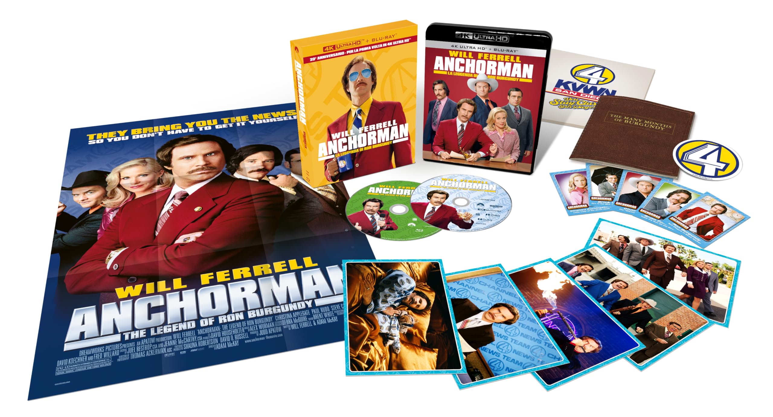 Anchorman - La leggenda Di Ron Burgundy (Collector's 4K UHD + Blu-ray