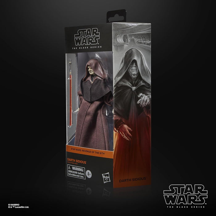 Star Wars The Black Series Darth Sidious, Star Wars: Revenge of the Sith Collectible 6 Inch Action Figure