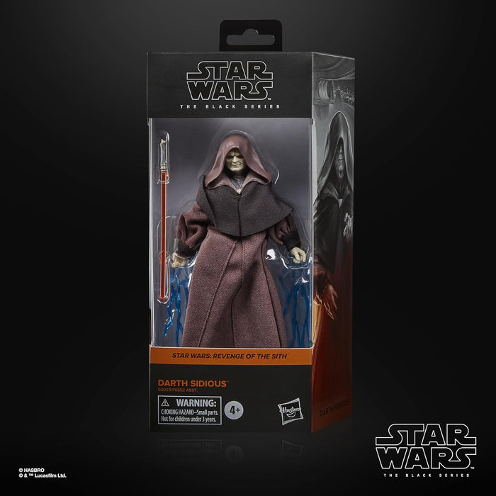 Star Wars The Black Series Darth Sidious, Star Wars: Revenge of the Sith Collectible 6 Inch Action Figure
